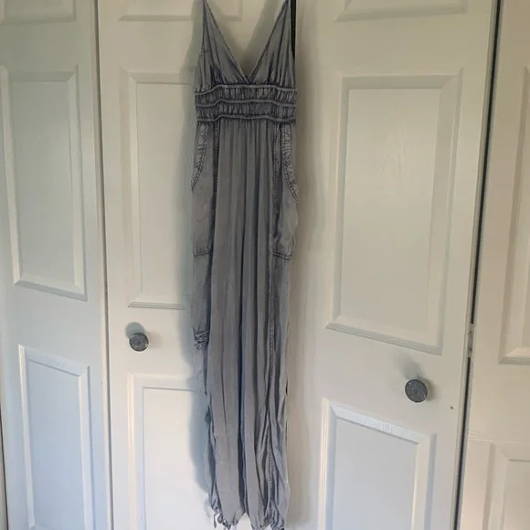 Women's Blue Jumpsuit - Picture 5 of 7